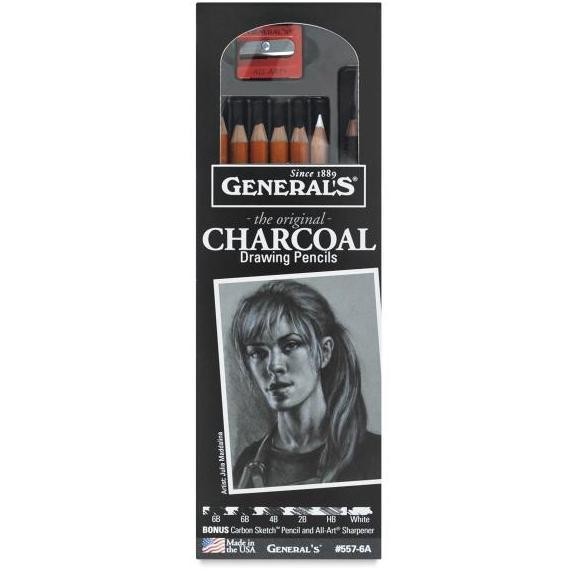 

Generals Charcoal Pencil Set (8 Pcs)