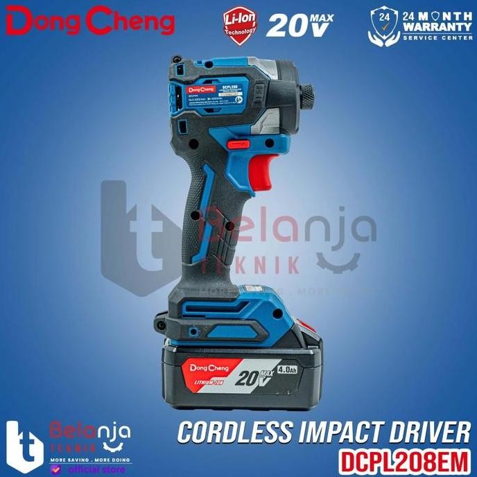 Diskon Impact Driver Baterai Dongcheng Dcpl208 Em Pembuka Baut Brushless 20V Dcpl208Em Dcpl 208
