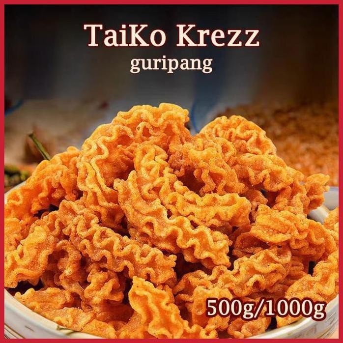 Terlaris (Halal) Taiko Krezz  Camilan Ikan Cumi Kembang/Camilan Murah/Hadiah Makanan/Camilan Higieni
