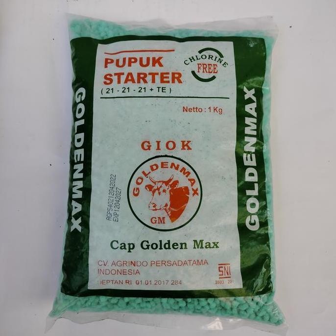 

Terlaris Pupuk Npk Starter 21-21-21+Te Golden Mak 1 Kg