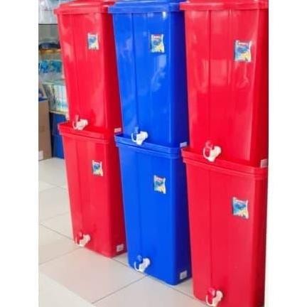 TONG AIR 60LT+TUTUP+KRAN LS / TONG AIR + KRAN LION STAR