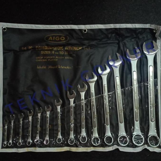Terjangkau Aigo Kunci Ring Pas Set 14Pcs 8-32 / 8 - 32 14 Pcs Japan