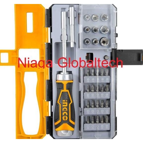 Diskon Ingco Hksdb0338 Obeng Set 33Pcs Multifungsi Set Screwdriver Set Ingco