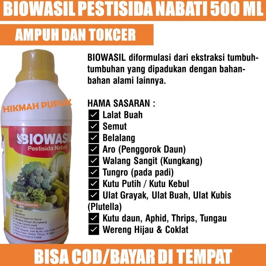 BisaCod (Cod) Biowasil 500 Ml Pestisida Hama Ulat Bawang Merah, Bawang Daun, Padi Obat Hama Ulat Say