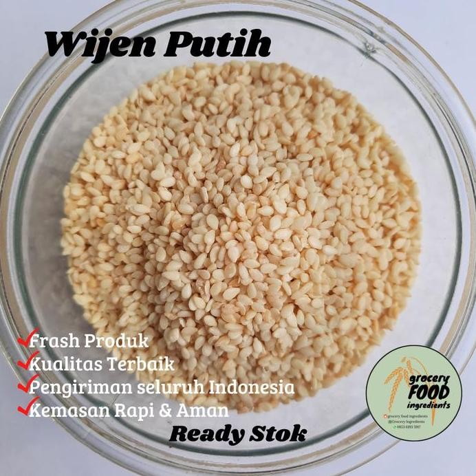 

Terlaris White Sesame Seed / Wijen Putih - 100 Gram