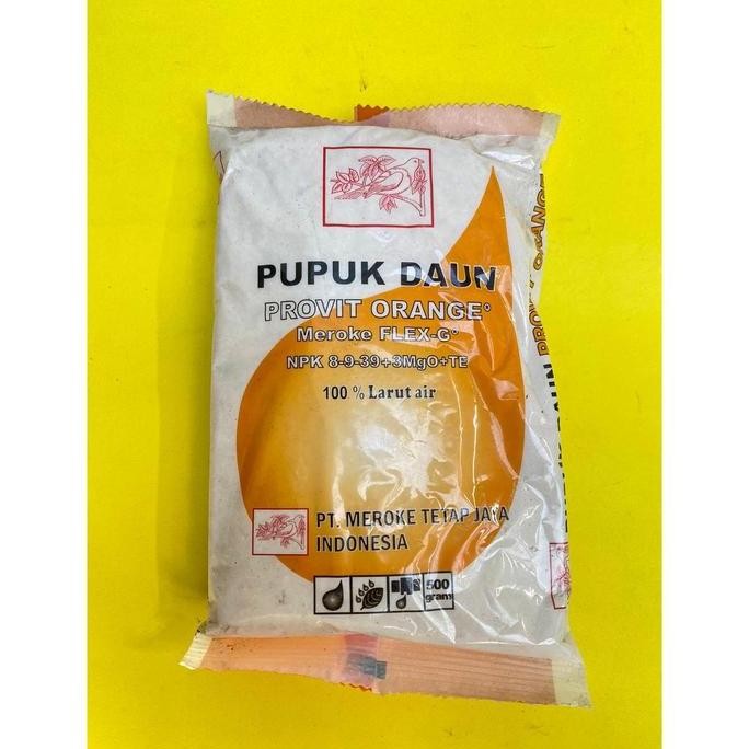 

Terlaris Pupuk Daun Provit Orange Meroke Flex G Npk 8 9 39 . Kemasan 500G