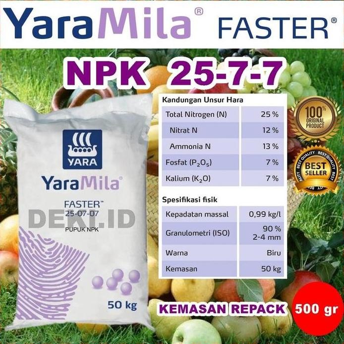 

Terlaris Pupuk Npk Yaramila Faster 25 7 7 Untuk Fase Vegetatif Pertumbuhan