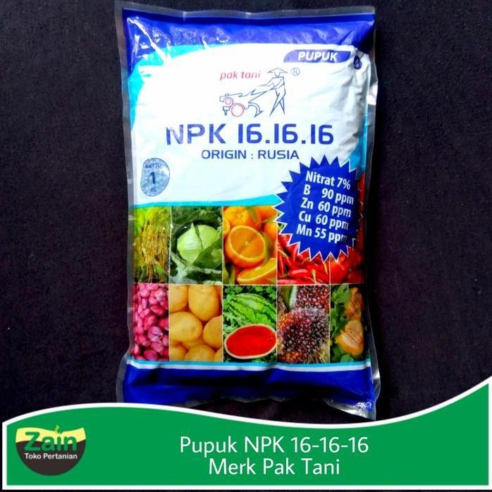 

Terlaris Pupuk Npk 16-16-16 Merk Pak Tani 1 Kg