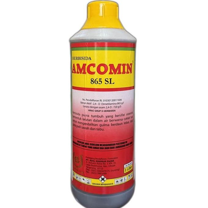 

Terlaris Herbisida Amcomin 865 Sl 1 Liter/Racun/Obat Amcomin Padi Gulma Tebu