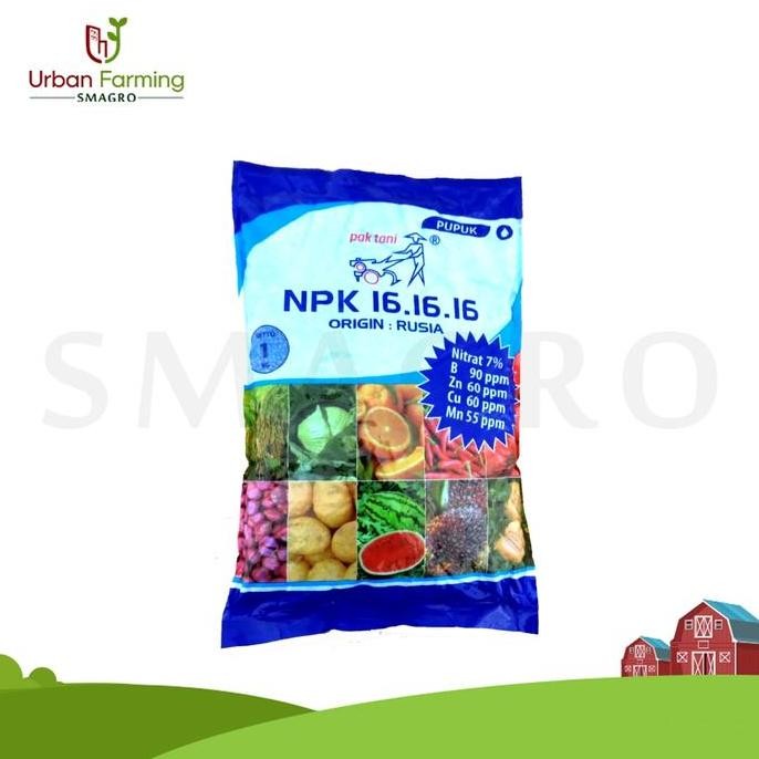

Terlaris Pupuk Majemuk Npk Pak Tani 16-16-16 Kemasan 1 Kg