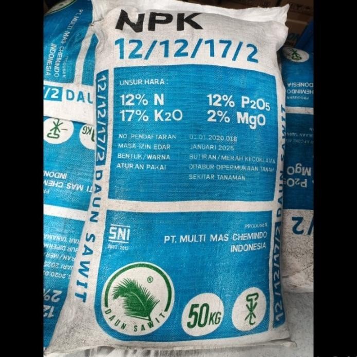 

Terlaris Tw Pupuk Npk 12 12 17 2 Daun Sawit 50Kg Readyy!!!