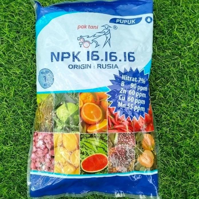 

Terlaris [1 Pcs] Pupuk Npk 16 16 16 Pak Tani Kemasan 1000Gram