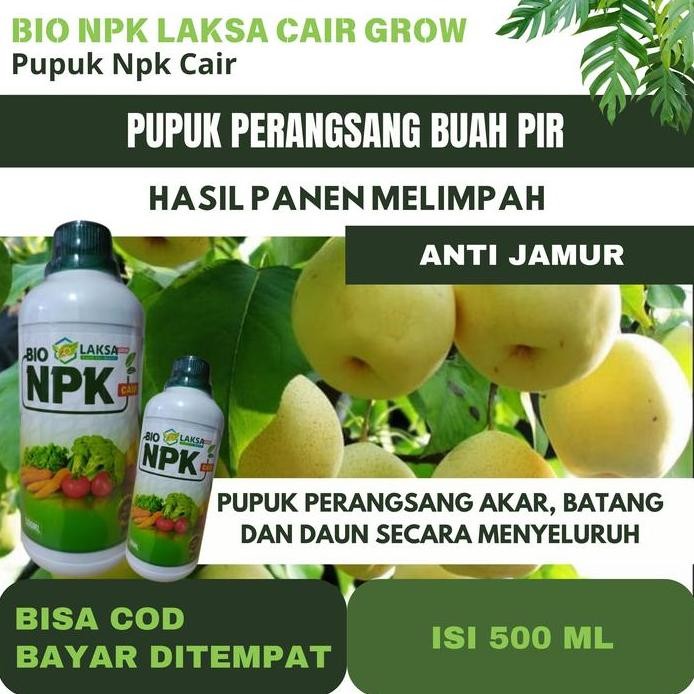 

Terlaris Pupuk Penyubur Buah Pir Terbaik ++ Bio Npk Cair Laksa Grow Obat Booster Buah Pir