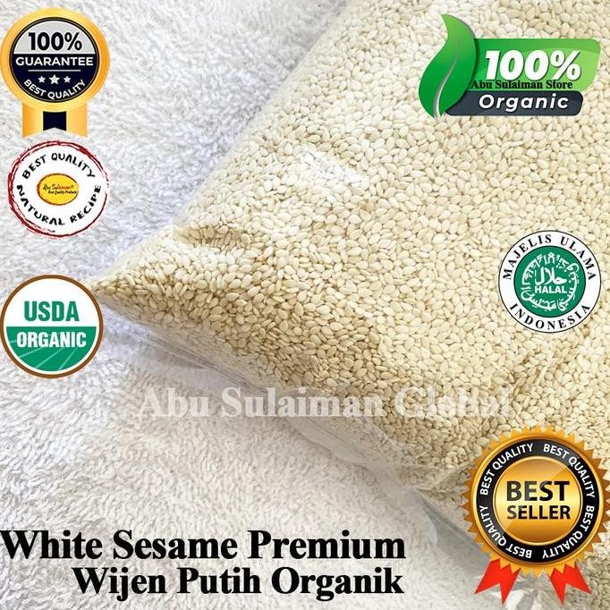 

Terlaris Biji Wijen Putih Premium /Natural White Sesame Seeds Premium 1 Kg