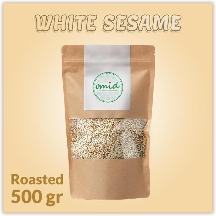 

Terlaris Organic White Roasted Sesame Seeds (Biji Wijen Putih Panggang) 500Gr