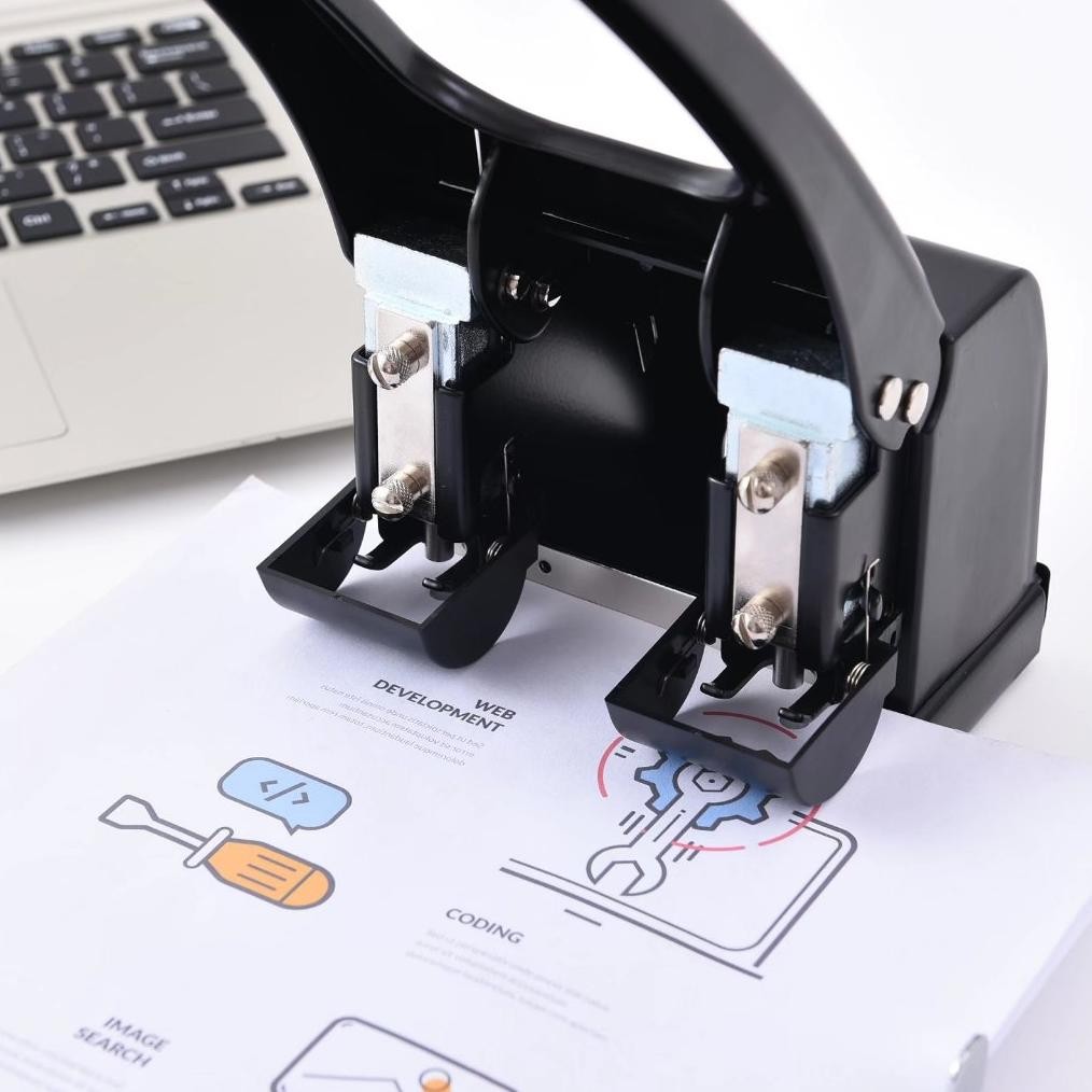 

Premium 100 LBR Hole Puncher Binder Heavy Duty / Pelubang Kertas 2 Lubang - BC-8007 High Quality