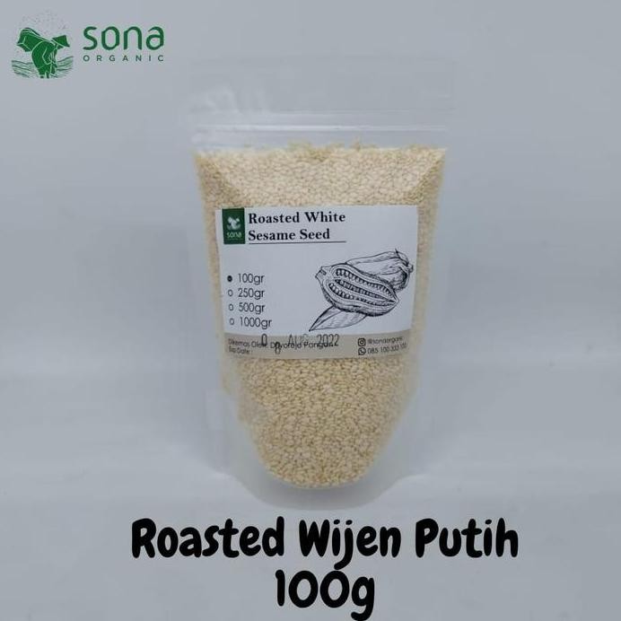 

Terlaris Roasted Wijen Putih 100G-Roasted White Sesame Seed - Wijen Putih Oven