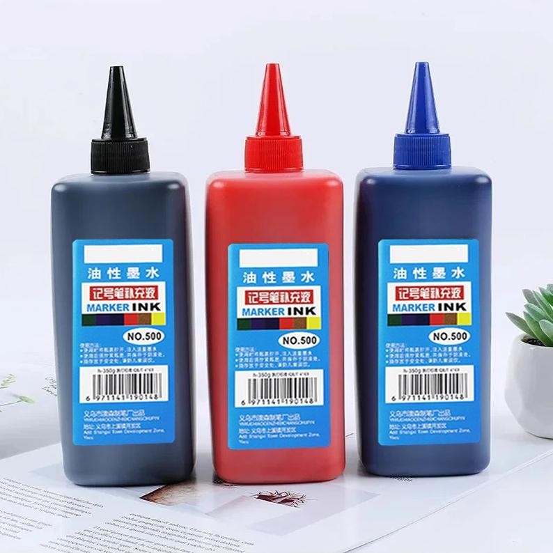 

Premium 500ml Tinta Spidol / Isi Tinta Spidol Permanen / Refill Tinta Spidol Hitam / Isi Spidol Permanen High Quality