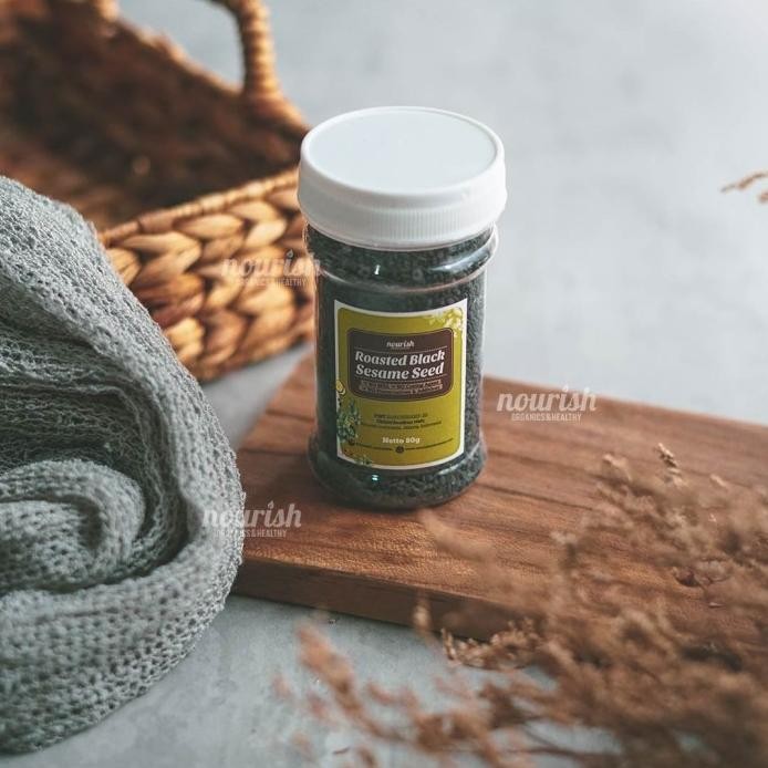 

Terlaris Roasted Black Sesame Seed 80Gr / Wijen Hitam Panggang