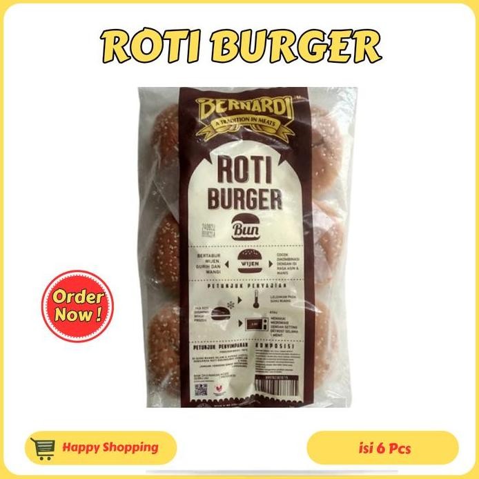 

Terlaris Roti Burger Bernardi Wijen Isi 6