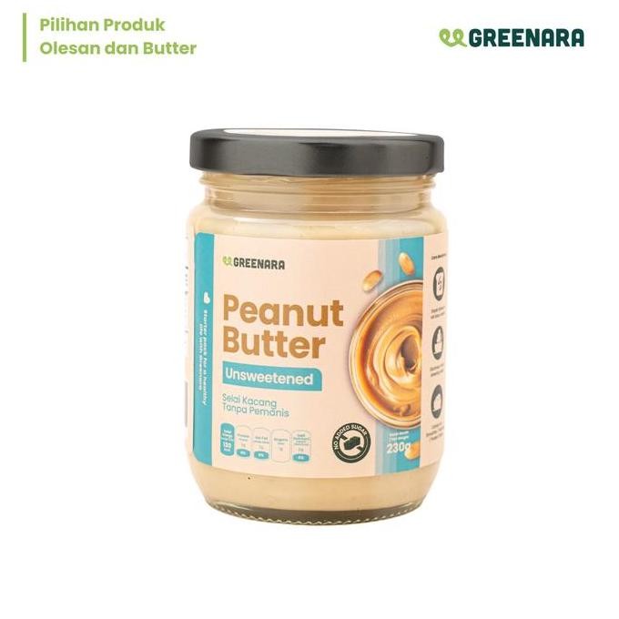 

Produk Baru!! Greenara Unsweetened Peanut Butter 230gr / Selai Kacang