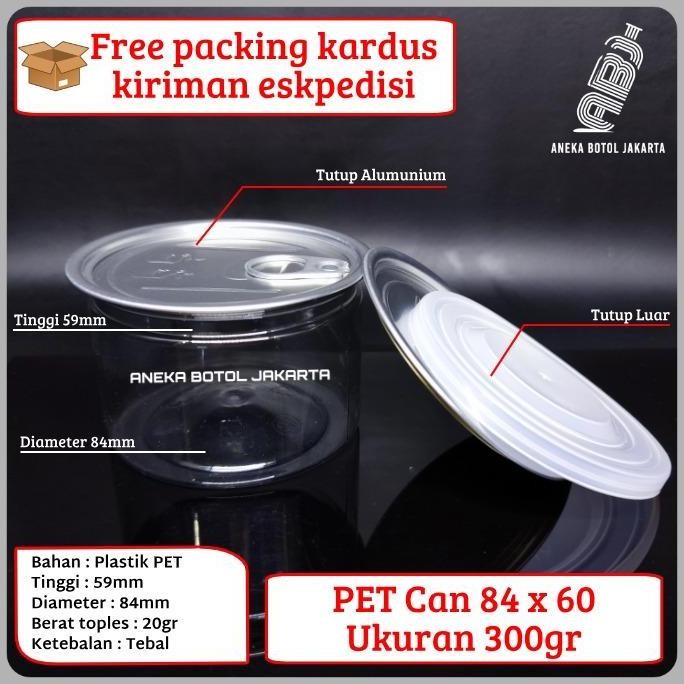 (BestSeries) PET CAN 84x60 / Plastik can 84x60 / PET CAN 300 gr