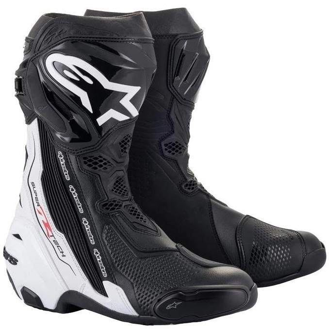/ New Sepatu Racing [Alpinestar] Supertech R Vented / Black White ''