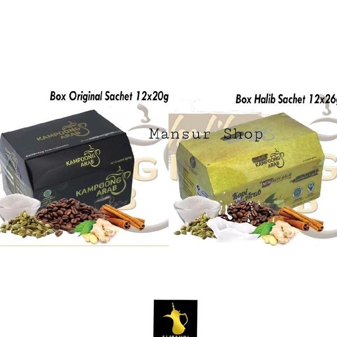 

Produk Baru!! Kopi Herbal Kampoeng Arab Kemasan Sachet 12pcs 26gr Susu/Krimer Manis Robusta Coffee Kapulaga