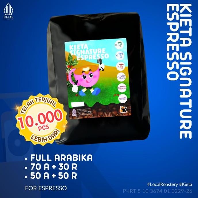 

BIJI KOPI KIETA SIGNATURE ESPRESSO BLEND 250 GR TERMURAH