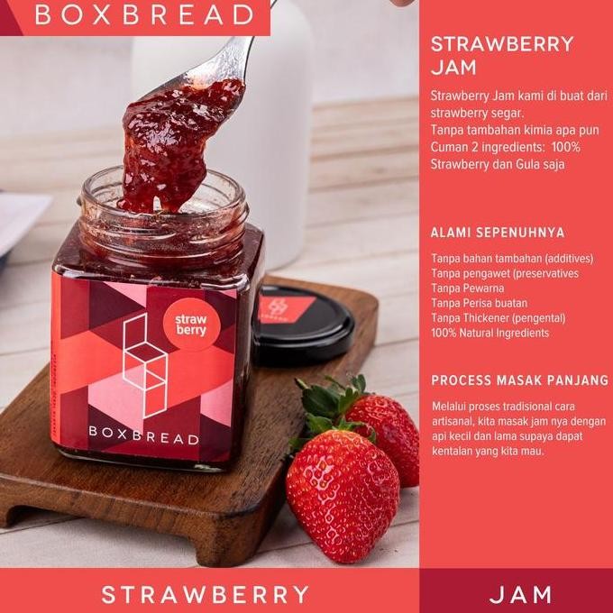 

Produk Baru!! Boxbread Strawberry Fruit Jam - Selai Buah Stroberi