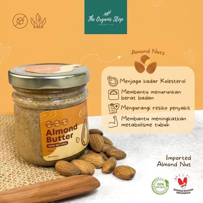 

Produk Baru!! TheOrganicStop Almond Butter Selai Unsweetened Vegan Keto 175 gram