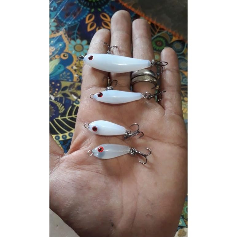 (Satu Set 4PCS) Umpan Pancing Lure Hampala swimmer lure minnow sinking bait cocok untuk segala ikann