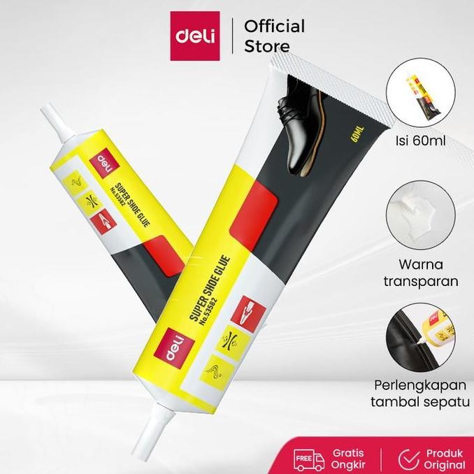 

baru deli super glue / lem sepatu serba guna 60ml gratis perlengkapan 53582