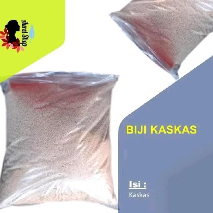 

BIJI KASKAS PUTIH CURAH KERING KEMASAN 1 KG / POPPY SEEDS FOOD MAKANAN TERMURAH