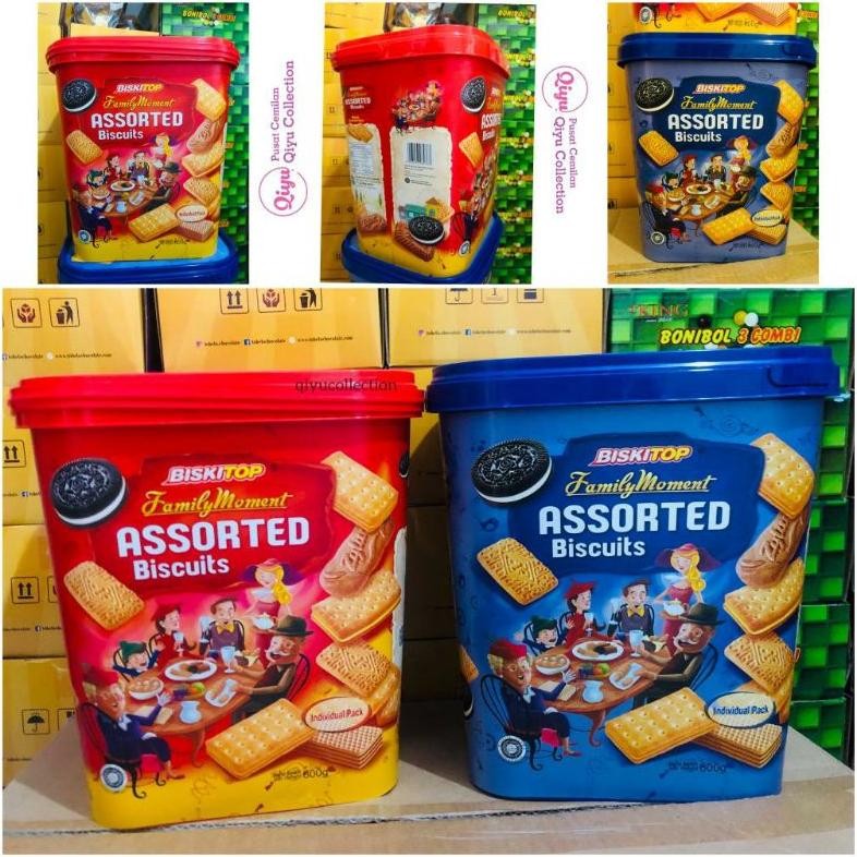 

Hg-24 Ryu-56 Biskitop Family Moment Assorted Biscuits - Biskuit Kaleng Lebaran - Kue Kaleng Hampers Murah Termurah