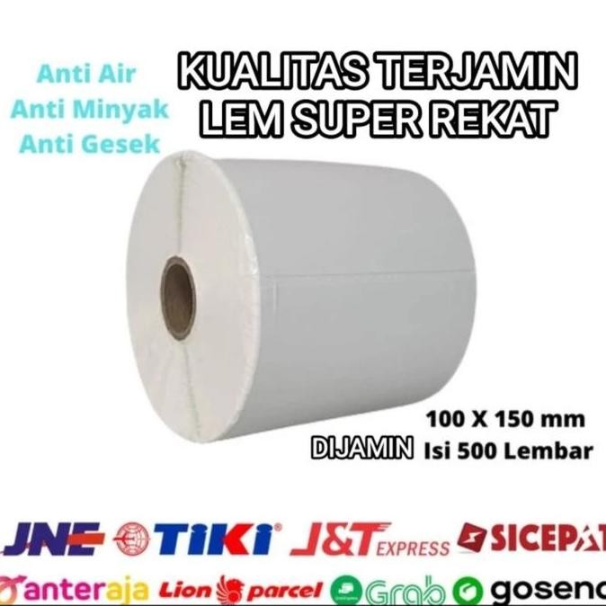 

new kertas thermal stiker label bere struk kasir 100 x 150 isi 500pcs