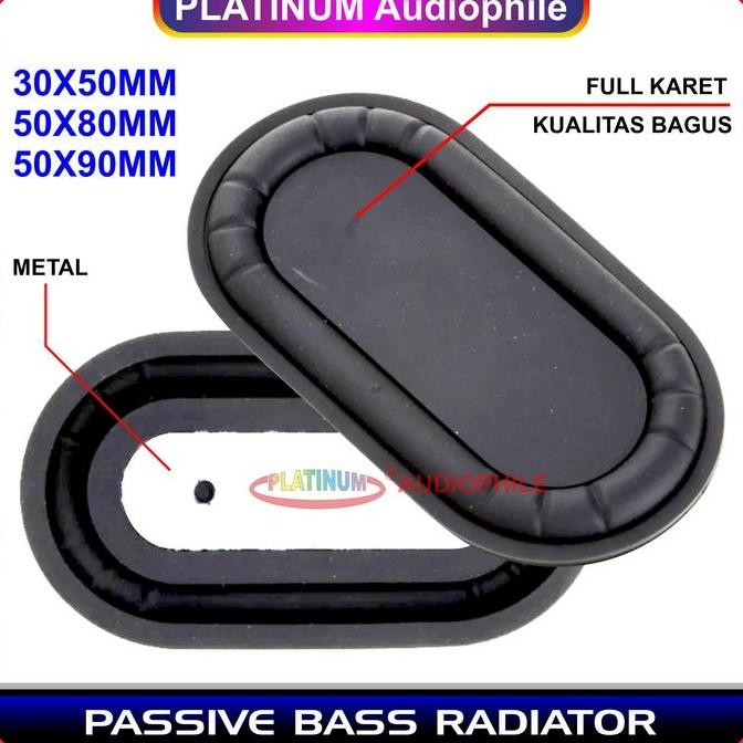Passive Bass Radiator PBR pasif Oval Memn Subwoofer