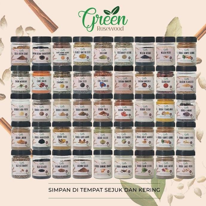 

Terlaris (Kemasan Botol) Bumbu Dapur Bubuk / Merica Bawang Putih Bombay Lada Hitam Jahe Kunyit Garam Gula Oregano Jintan Selasih Wijen Laos