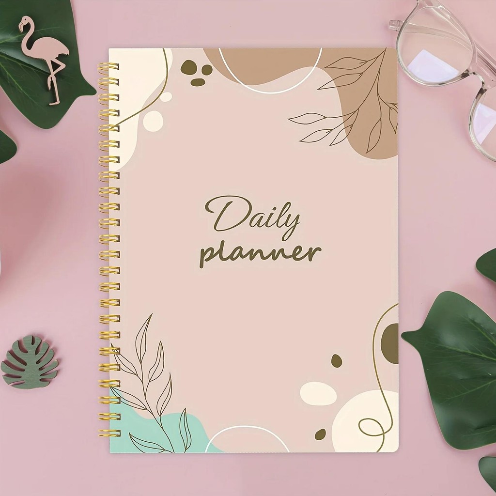 

Daily Planner Notebook - Undated To Do List Task With Priorities,Mood Tracker,Notes,Suitable For Office, Home And School