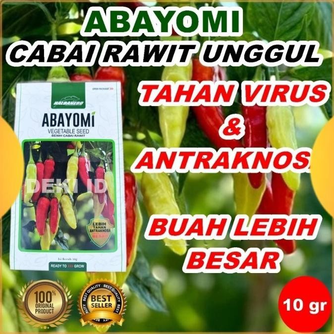 

Benih Cabe Rawit Abayomi 10 Gram Bibit Cabai Unggul Halbanero