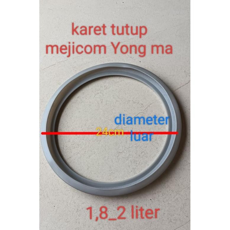 HJK karet seal tutup mejicom Yongma ukuran 1,8 _ 2 liter