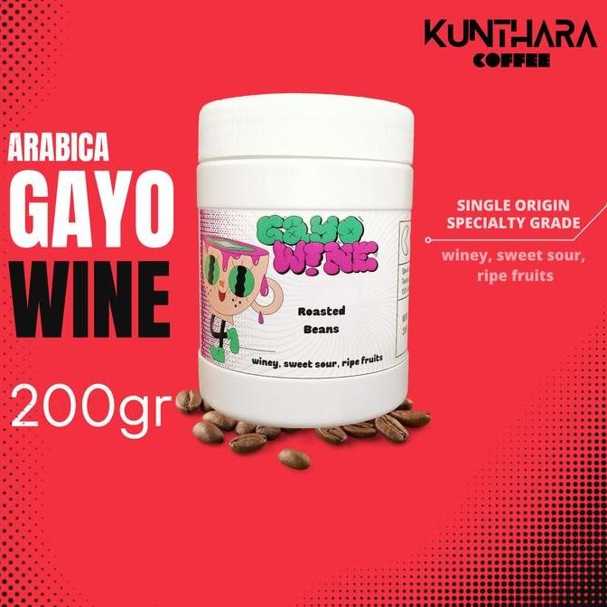 

Kopi Arabica Gayo Wine - 200gr I Biji/Bubuk