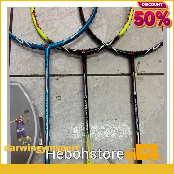 RAKET BADMINTON APACS VIRTUOSO POWER 35 LBS SENAR BG 66 +GRIP ORIGINAL TERBAIK
