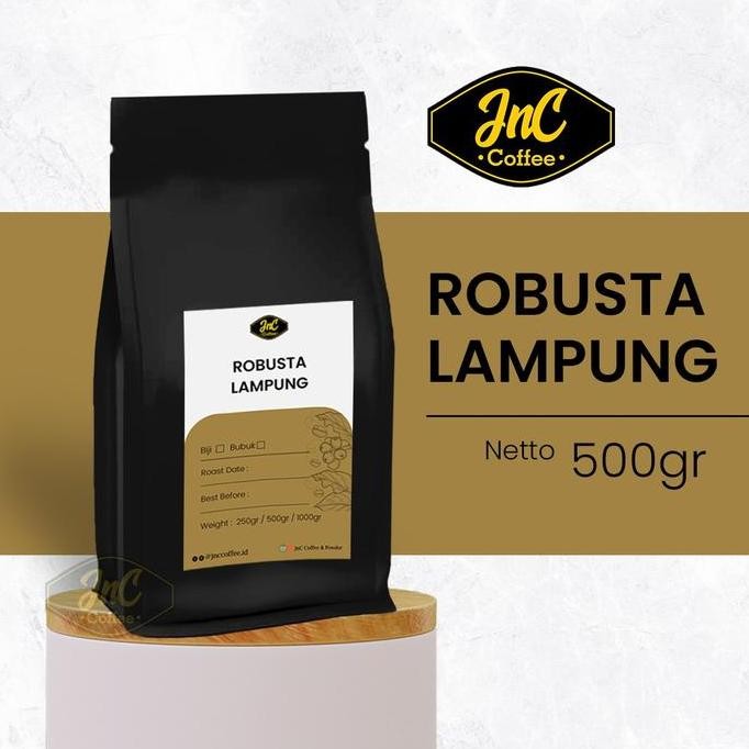 

Biji Kopi Bubuk Robusta Lampung JnC Coffee 500gr 500 gr