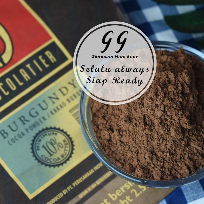 

250 Gram Tulip BURGUNDY Pure Cocoa Powder Cokelat Coklat Bubuk 10% Fat