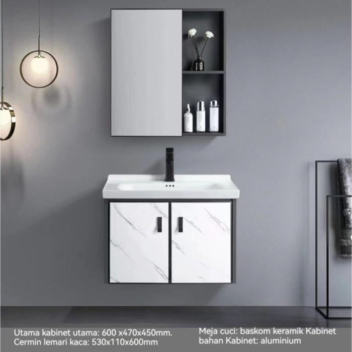Cabinet Wastafel Set Lemari Cermin Kamar Mandi