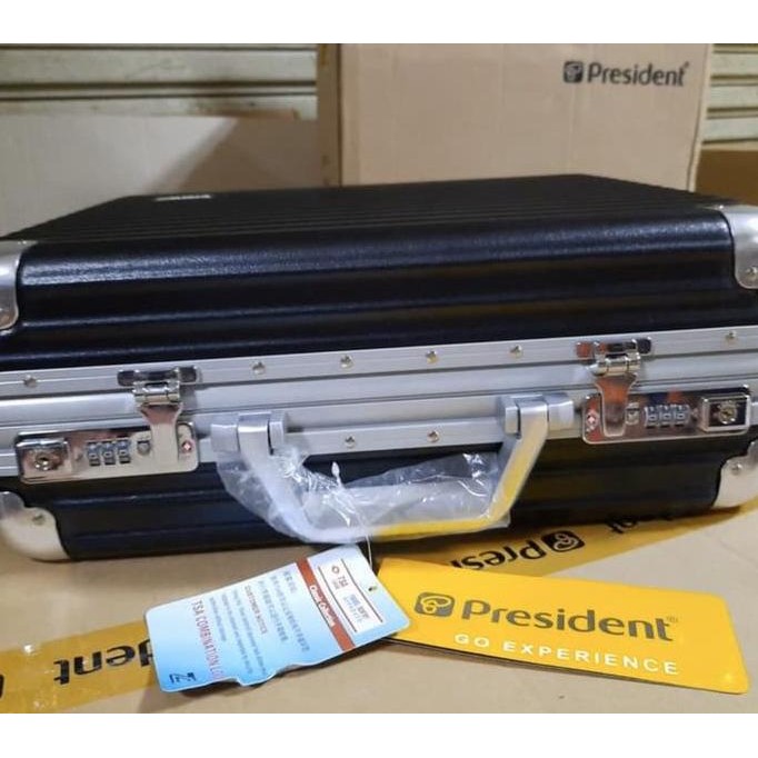Tas koper dokumen 18 inch tsa lock President original td