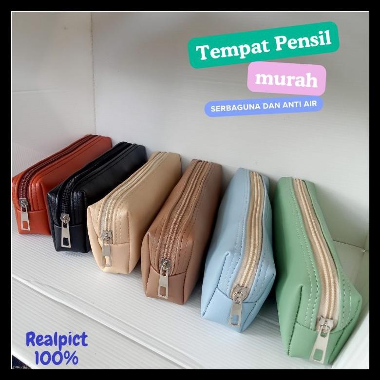 

D-54 Tempat Pensil Polos Mns01 Anti Air Serbaguna - Pencil Case Waterproof