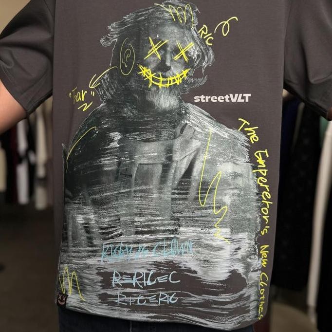 Sale Ric Ricky Is Clown Einstein Statue Emperor Charcoal Grey Tee Original