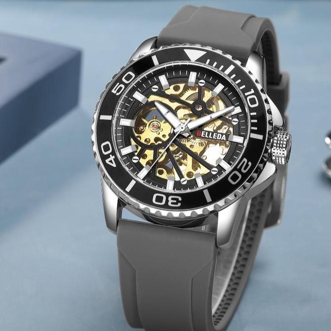 Grosir Jam Tangan Belleda Diskon Buy 1 Get 1 Jam Tangan Belleda 9485 Rubber Water Resist 30M Garansi